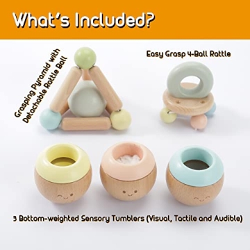 Montessori Mama Sensory Toys for Baby Teething & Play