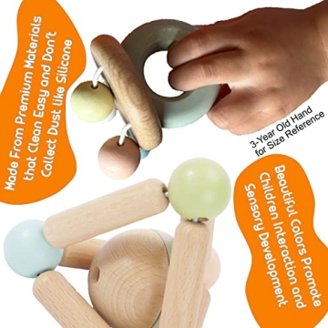 Montessori Mama Sensory Toys for Baby Teething & Play