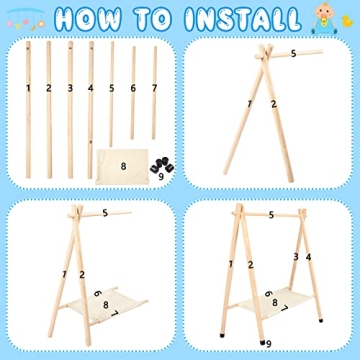 Queekay Baby Clothing Rack for Stylish Organization