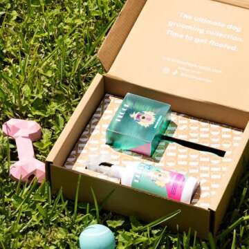 Floof Style Duo - Floof Juice and Brodie Brush Grooming Kit for Long Haired Dogs