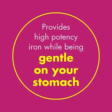 Slow Fe 45mg Iron Supplement for Iron Deficiency, Slow Release, High Potency, Easy to Swallow Tablets - 30 Count