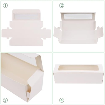 NPLUX 25 Elegant Macaron Boxes for Gift Giving & Treats