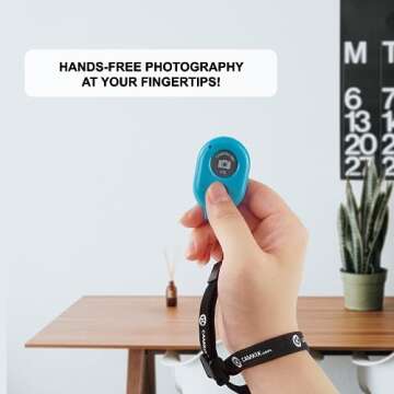 CamKix Wireless Camera Shutter Remote Control for Smartphones – Create Amazing Photos and Selfies ...
