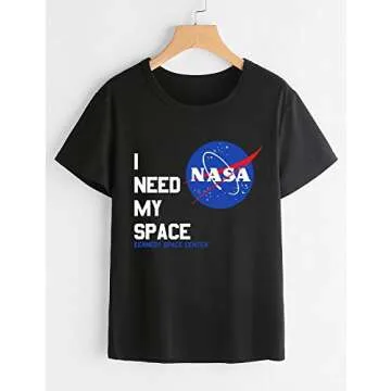 Dresswel NASA Printed T-Shirt for Women | Comfortable & Trendy