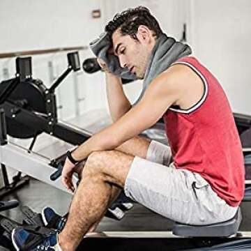 SINLAND Microfiber Gym Towels Sports Fitness Workout Sweat Towel Super Soft and Absorbent 3 Pack 16 ...