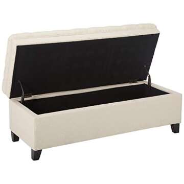 Christopher Knight Home Juliana Fabric Storage Ottoman, Beige