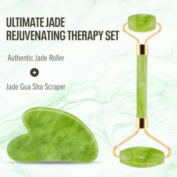 Revitalize Skin with Disemot Jade Roller & Gua Sha Tools