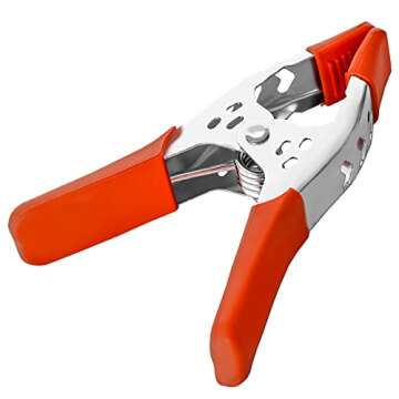 Online Best Service 8 Pack Lot - 6" inch Clamp Large Heavy Duty Spring Metal - 2.5 inch Jaw opening