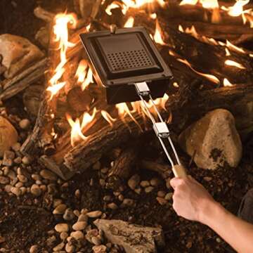 Coleman Popcorn Popper for Campfires, Cooks up to 2 Quarts of Popcorn Over Fires