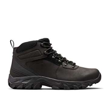 Columbia mens Newton Ridge Plus Ii Waterproof Hiking Boot, Black/Black, 10 Wide US