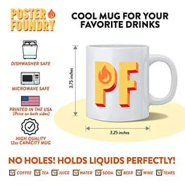 Poster Foundry NASA I Need My Space Meatball Logo Funny Ceramic Coffee Mug Tea Cup Fun Novelty Gift 12 oz