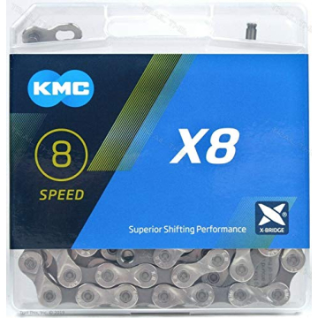 KMC X8 8-Speed Nickel Plate Bicycle Chain Upgrade