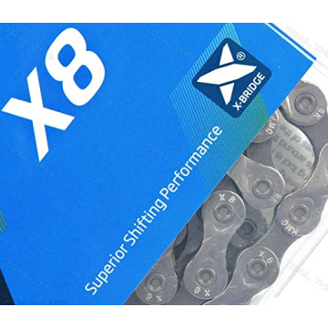 KMC X8 8-Speed Nickel Plate Bicycle Chain Upgrade