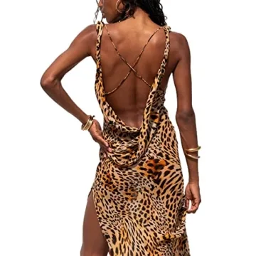 Stylish GOOCHEER Spaghetti Strap Maxi Dress for Women