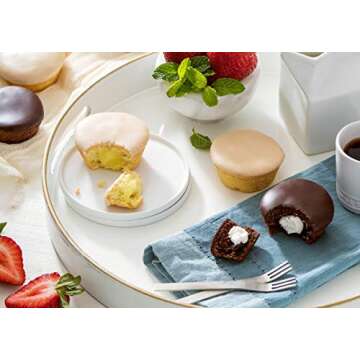 Katz Gluten Free Snacks Heavenly Creme Cake Variety Pack | Chocolate & Vanilla Creme Cake, Chocolate & Lemon Cupcake | Dairy Free, Nut Free, Soy Free, Gluten Free | Kosher (1 Pack of each)