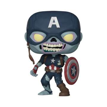 Funko Pop! Marvel: What If? - Zombie Captain America Vinyl Bobblehead
