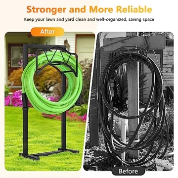 Freestanding Garden Hose Holder for Easy Outdoor Storage