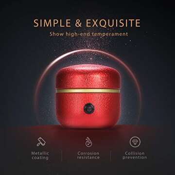 VIVOHOME 2000 RPM 2.4 Inch Speed Adjustable Mini Pottery Wheel Electric DIY Clay Tool for Ceramic Work Art Craft Red