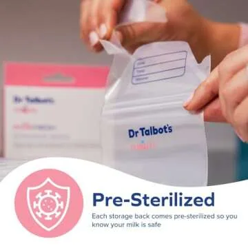 Dr. Talbot's Mom Breastmilk Storage Bags & 4 MilkFresh Sensors, 50 Count