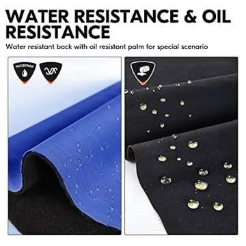 Vgo... 1 Pair -20℃/-4°F COLDPROOF,Winter Work Gloves, Oil Resistant, Water Resistant & Windproof Gloves(Size M,Black&Gray,SL7721FW)