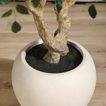 SOGUYI 8ft Faux Ficus Tree for Elegant Indoor Decor