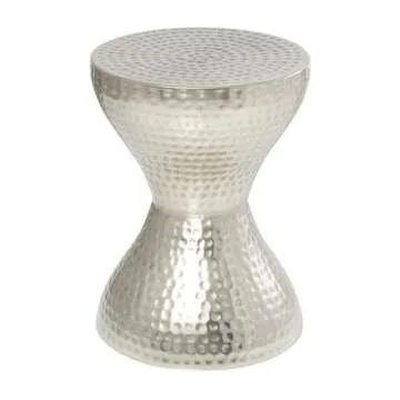 Deco 79 Hammered Metal Accent Table - 14" x 14" x 18"