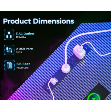 ODK L Shaped Gaming Desk with LED Lights & Power Outlets - Ultimate Dual Setup