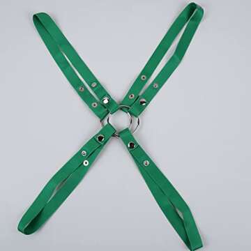 Swbreety Men's Fun Party Wear Half Tank Top Muscle Crop Tank Top Vest Harness Clubwear Undershirt