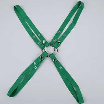 Swbreety Men's Fun Party Wear Half Tank Top Muscle Crop Tank Top Vest Harness Clubwear Undershirt