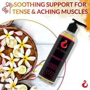 Premium Body Massage Oil - Therapeutic Vanilla Scent