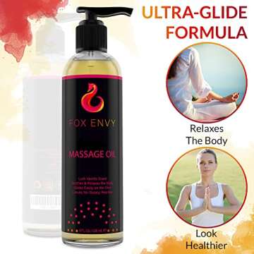 Premium Body Massage Oil - Therapeutic Vanilla Scent