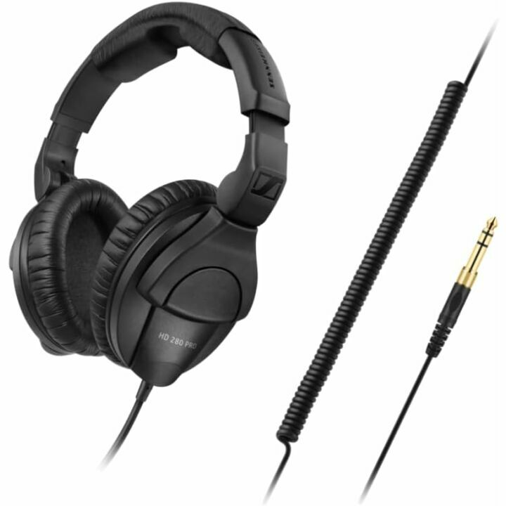 Sennheiser HD 280 PRO Headphones Black Bundle