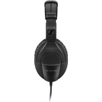 Sennheiser HD 280 PRO Headphones Black Bundle