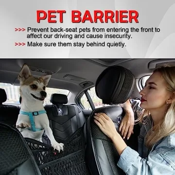 AMEIQ Car Organizer Storage Purse Holder Pet Barrier