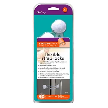 KidCo Flexible Strap Locks for Home Safety - 2 Pack