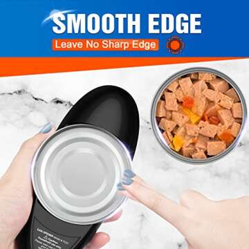 Electric Can Opener, Safe Smooth No Sharp Edges Can Opener for Almost Size Can, Best Gift for Women,...