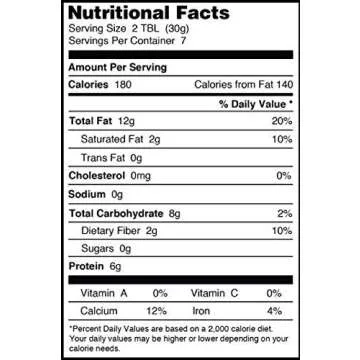 Living Tree Alive & Raw Organic Black Tahini, Made From Organic Unhulled Black Sesame Seeds, Great as a Paste for Hummus, Sauces and Dressings, Robust and Enlivening Taste - 8 Ounce Jar