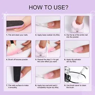 SAVILAND Dip Powder Liquid Set: 20 ml Ultimate Nail Dip System Essentials Liquid Large Capacity Dip Powder Base Activator Top Coat Saver Dip Powder Nail Kit No Need Curing for Nail Dip User