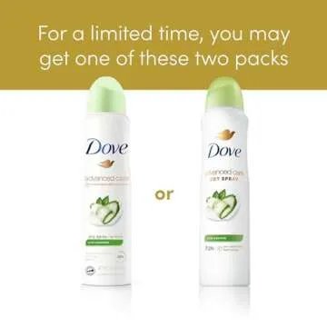 Dove Advanced Antiperspirant Deodorant Dry Spray 3 Count