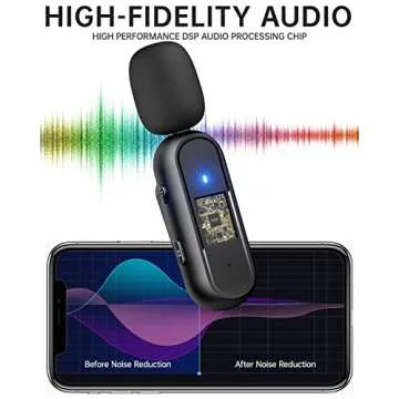 PASABIT Wireless Lavalier Microphone Set for iPhone & iPad