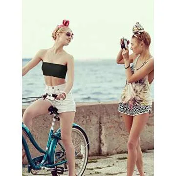 Geyoga Strapless Bandeau Bra Pack - Comfort & Style! 4 Colors