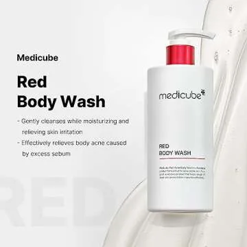 medicube Red Acne Body Wash 14.10 Fl.oz I Low pH and Hydrating Cleanser with Salicylic Acid, Lactic ...