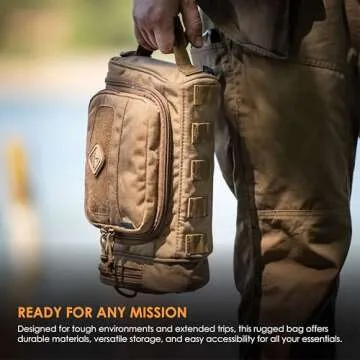 Hazard 4 Reveille Rugged Grooming Kit/Heavy-Duty Toiletry Bag, Coyote