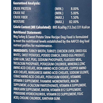 Wag Stew Canned Dog Food Turkey & Sweet Potato 13.2 oz