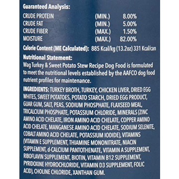 Wag Stew Canned Dog Food Turkey & Sweet Potato 13.2 oz