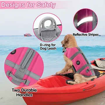EMUST Dog Life Preserver for Confident Swimming Dogs
