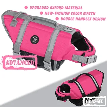 EMUST Dog Life Preserver for Confident Swimming Dogs