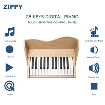 ZIPPY 25 Keys Kids Digital Piano - Educational Fun