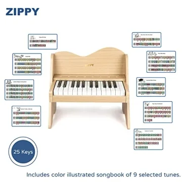 ZIPPY 25 Keys Kids Digital Piano - Educational Fun
