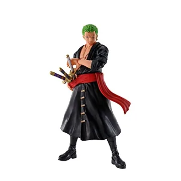 TAMASHII NATIONS One Piece Roronoa Zoro Action Figure - High Detail and Poseable